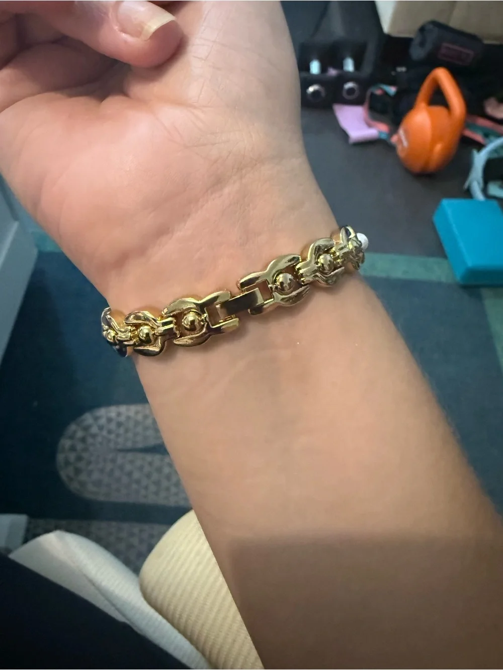 Oh Klassy Gold and Pearl Watch